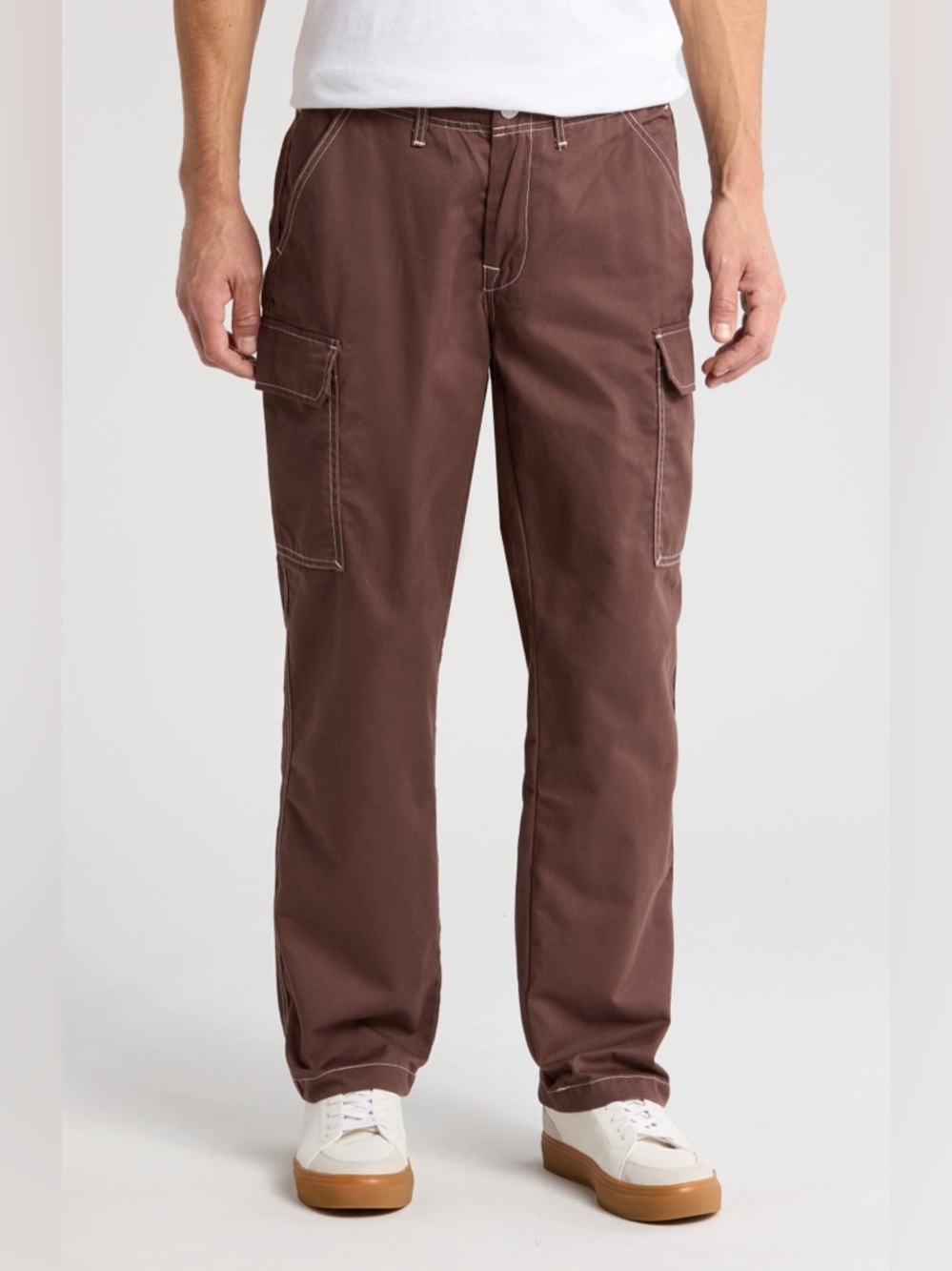 True Religion Men's Cargo Pants - Brown Bracken Size 32
